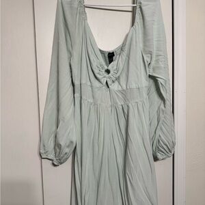 Forever 21 Light Green Long Sleeve Dress